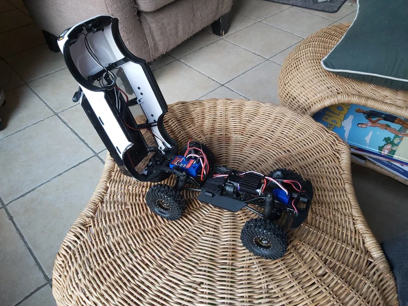 Bumper low profile TRX4M + Bumper Delete + Hinged Body mod (có file STEP) - Image 8