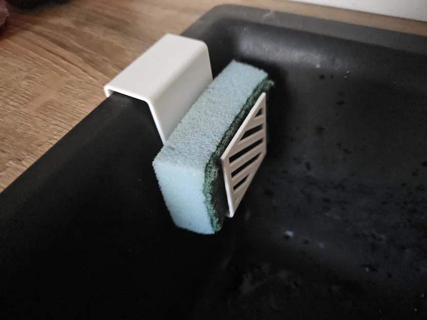Giá treo miếng rửa bát 3D (Kitchen sink sponge holder) tiện lợi - Image 1