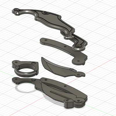 Đồ chơi xả stress dao Karambit trọng lực in 3D siêu ngầu