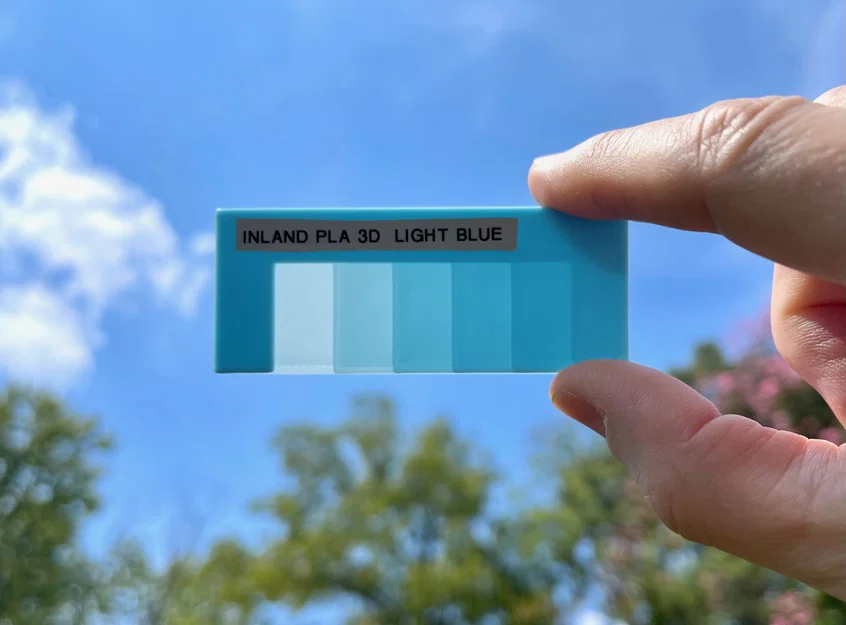 Bảng Swatch Màu Filament & Độ Trong (Filament Color and Transparency Swatch) - Image 1