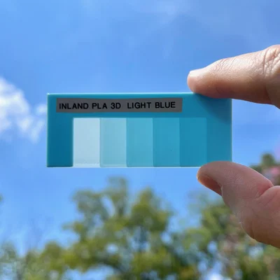Bảng Swatch Màu Filament & Độ Trong (Filament Color and Transparency Swatch)