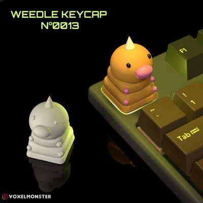Keycap Weedle (Nº0013) - Tự in 3D keycap Pokémon cho bàn phím cơ