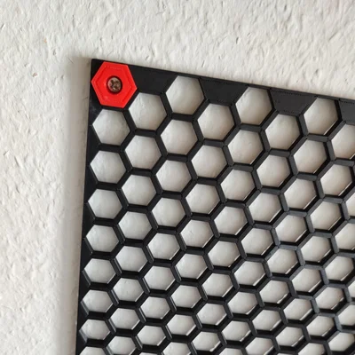Tường Lưu Trữ Honeycomb Có Viền Thẳng (Honeycomb Storage Wall with Borders)