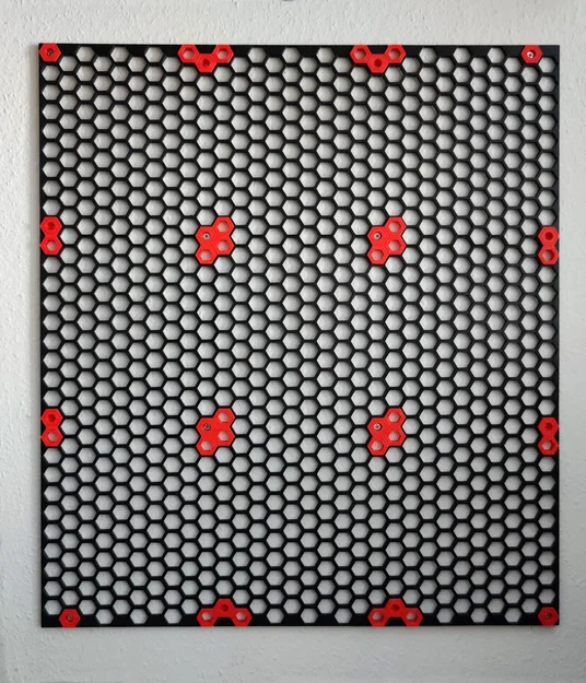 Tường Lưu Trữ Honeycomb Có Viền Thẳng (Honeycomb Storage Wall with Borders) - Image 2