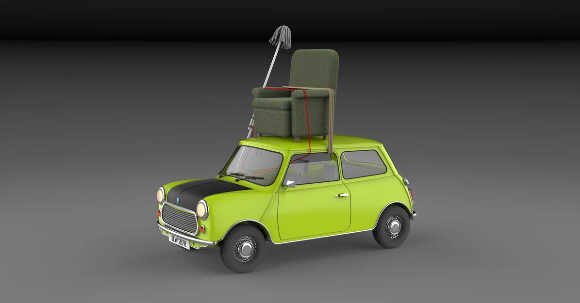 Mr Bean's Leyland Mini – Lái xe bằng ghế bành (Armchair Driving) - Image 1