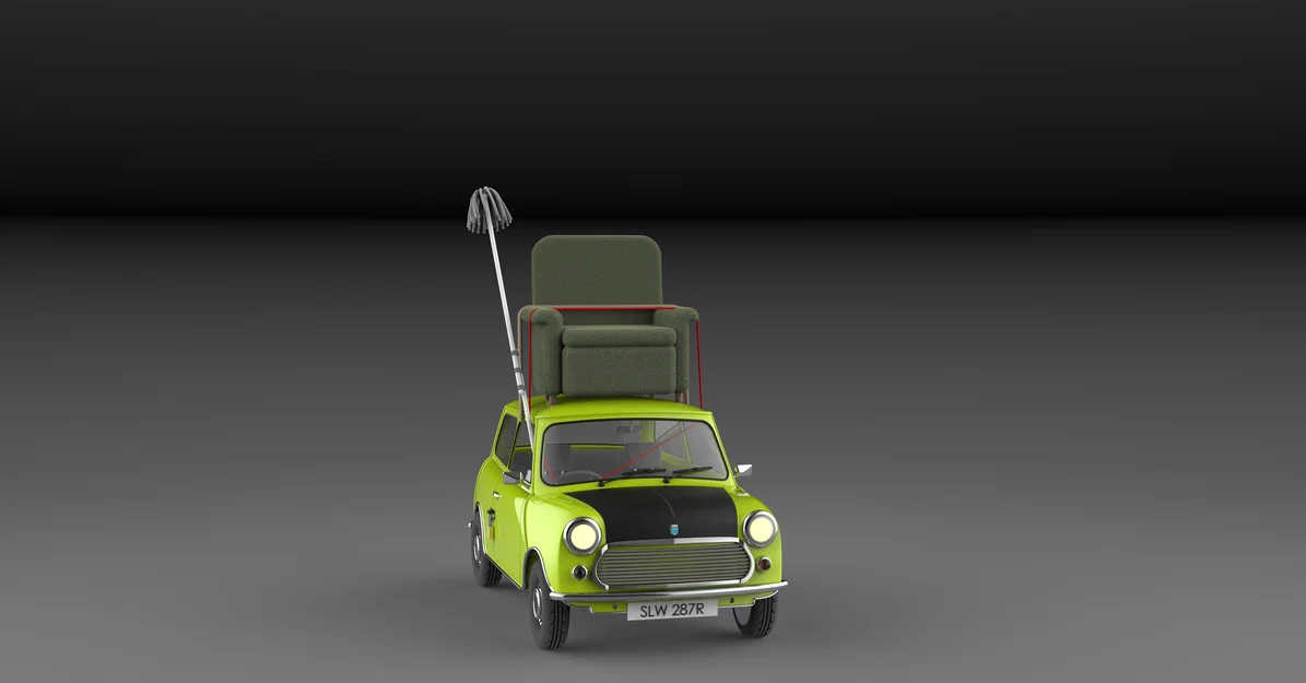 Mr Bean's Leyland Mini – Lái xe bằng ghế bành (Armchair Driving) - Image 2