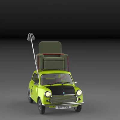 Mr Bean's Leyland Mini – Lái xe bằng ghế bành (Armchair Driving)