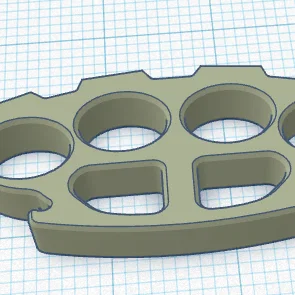 Móc khóa hình nắm đấm tay (Knuckles Keychain) in 3D độc đáo