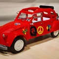 Mô hình xe cổ Citroën 2CV 1973 phiên bản Flower Power in 3D - Thumbnail 6
