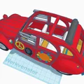Mô hình xe cổ Citroën 2CV 1973 phiên bản Flower Power in 3D - Thumbnail 8