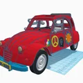 Mô hình xe cổ Citroën 2CV 1973 phiên bản Flower Power in 3D - Thumbnail 9