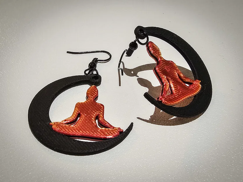Bông Tai Yoga - Phụ Kiện Trang Sức In 3D Độc Đáo Cho Tín Đồ Thiền Định - Image 1