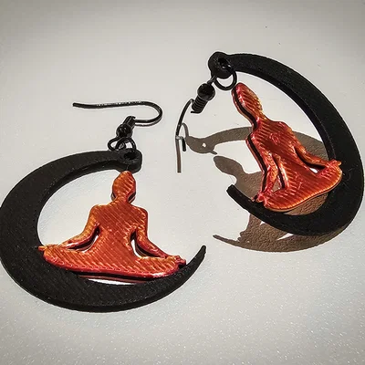 Bông Tai Yoga - Phụ Kiện Trang Sức In 3D Độc Đáo Cho Tín Đồ Thiền Định