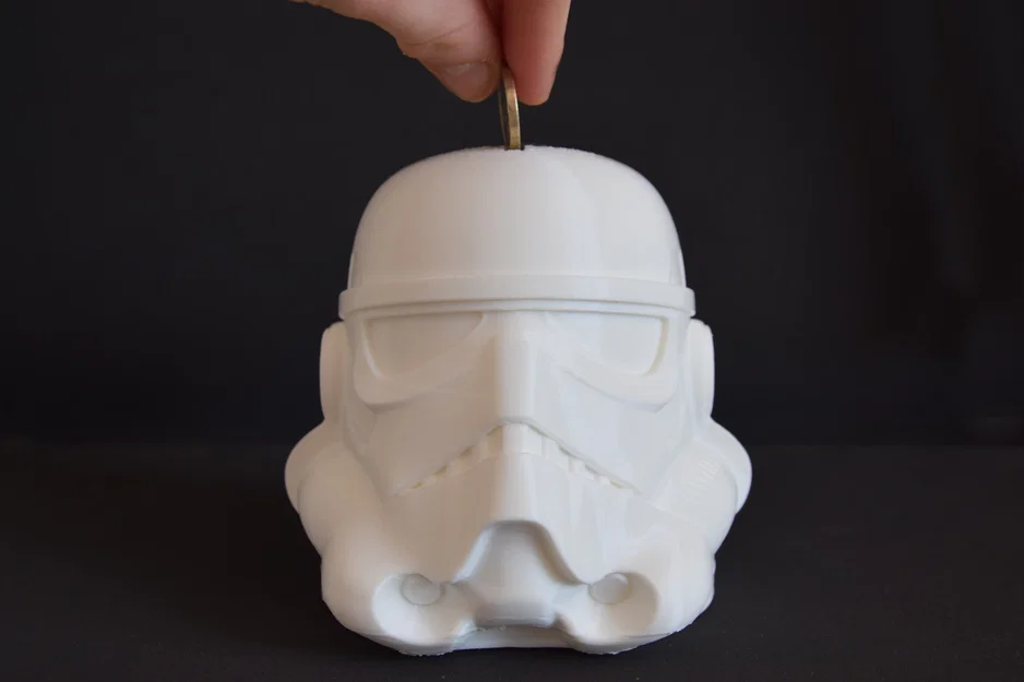 Ống heo tiết kiệm hình mũ Storm Trooper in 3D (Star Wars) - Image 1
