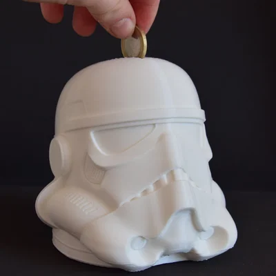 Ống heo tiết kiệm hình mũ Storm Trooper in 3D (Star Wars)