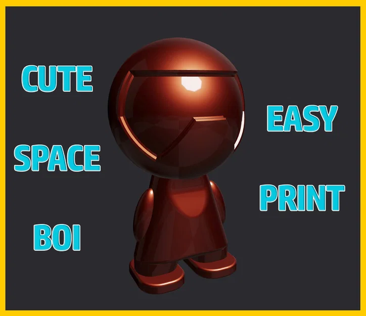 Mô hình 3D phi hành gia mini Cute Mini Space Boi dễ in - Image 3