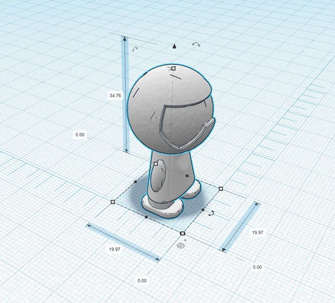 Mô hình 3D phi hành gia mini Cute Mini Space Boi dễ in - Image 5