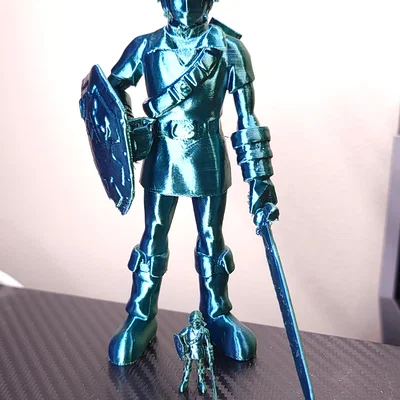 Link (từ Zelda) - mô hình đơn giản hóa