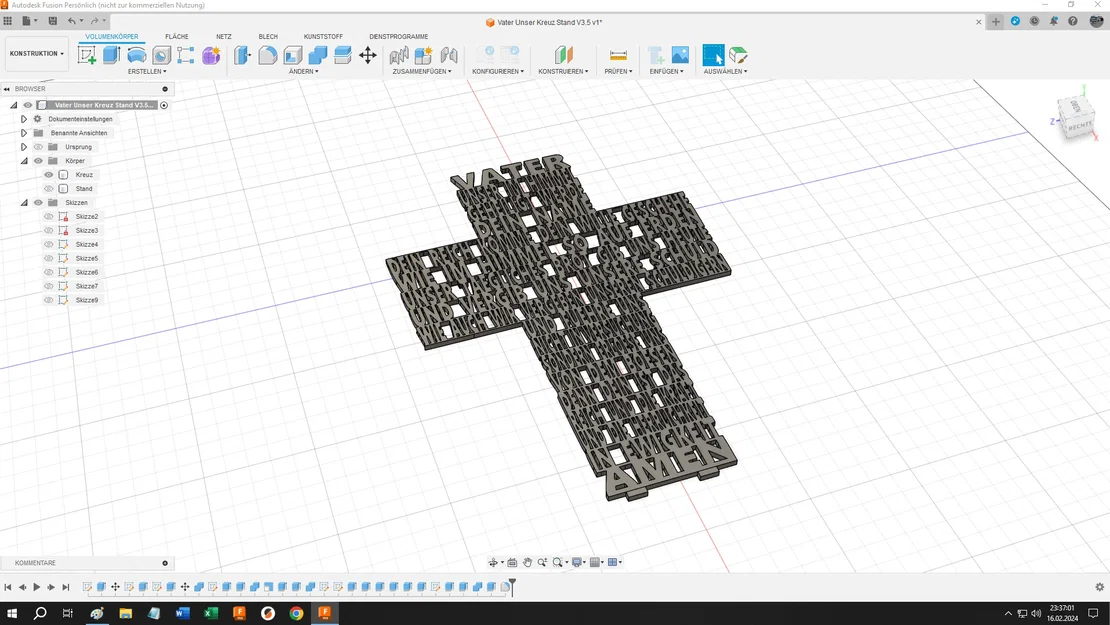 Remix Thánh giá “Kinh Lạy Cha” kèm đế đứng, đa màu MK3S+MMU2S - Image 3