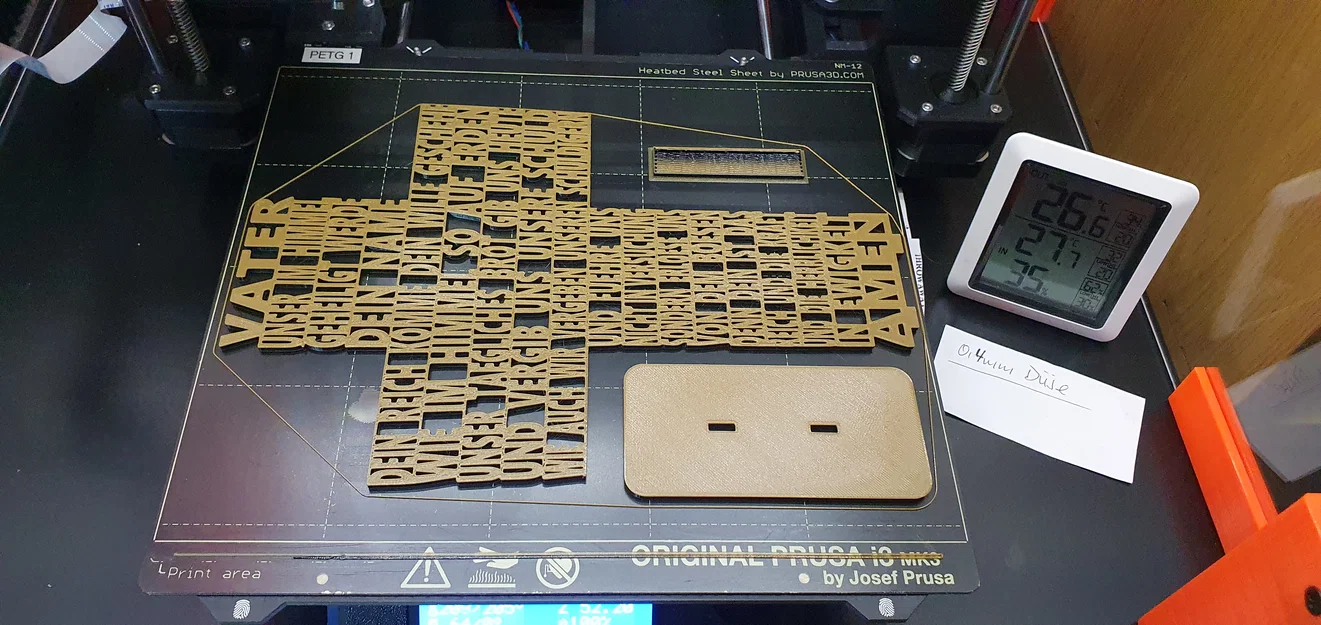 Remix Thánh giá “Kinh Lạy Cha” kèm đế đứng, đa màu MK3S+MMU2S - Image 8