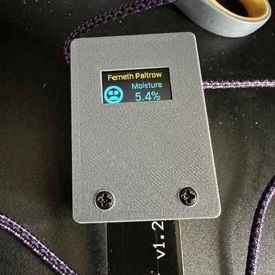 Cảm biến độ ẩm đất dùng ESP32 kèm màn hình OLED (vỏ case in 3D)