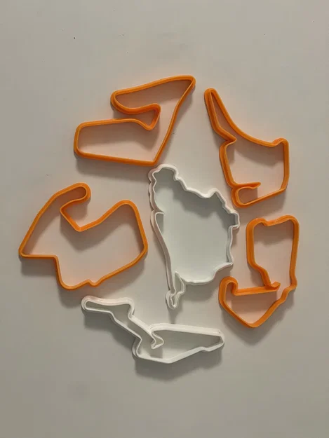 Bộ 7 khuôn cắt bánh quy đường đua – gồm Nordschleife, Silverstone,... - Image 2