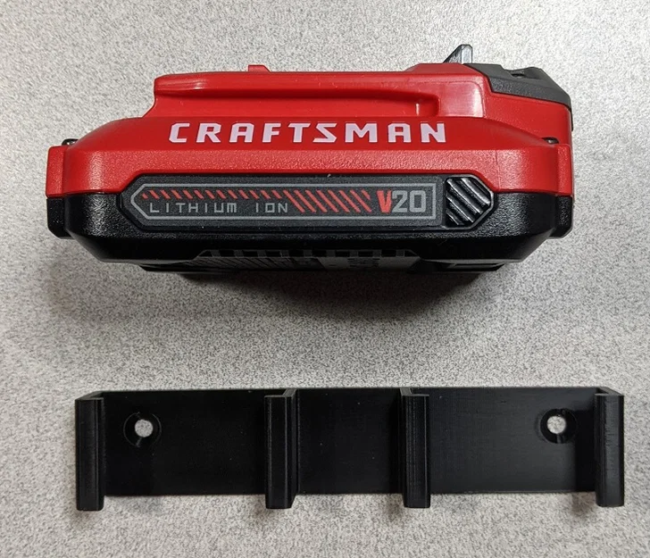 Giá treo pin Craftsman V20 1-4 vị trí (Non-Latching) Holder Mount - Image 1