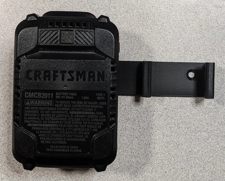 Giá treo pin Craftsman V20 1-4 vị trí (Non-Latching) Holder Mount - Image 2