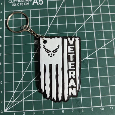 Móc khóa in 3D Air Force Veteran ý nghĩa cho cựu chiến binh