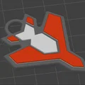 Móc khóa Helldivers 2 Eagle 500kg - Mô hình in 3D độc đáo - Thumbnail 1
