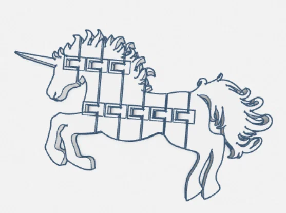 Mô hình in 3D kỳ lân linh hoạt (Flexi Unicorn) cực kỳ đáng yêu - Image 1