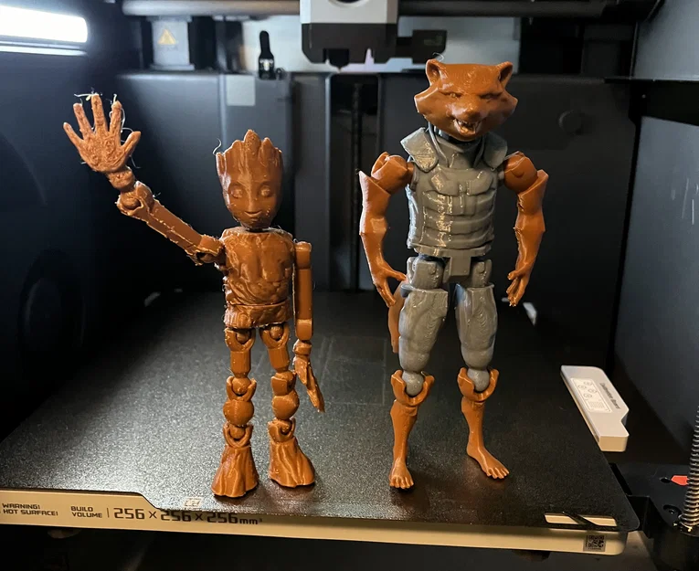 Mô hình Rocket Raccoon khớp nối in 3D sống động - Image 1