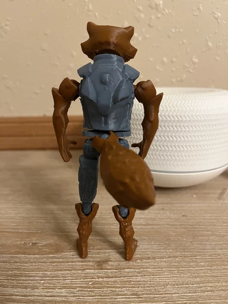 Mô hình Rocket Raccoon khớp nối in 3D sống động - Image 2