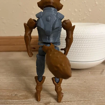 Mô hình Rocket Raccoon khớp nối in 3D sống động