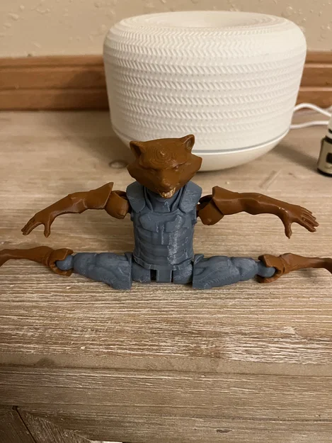 Mô hình Rocket Raccoon khớp nối in 3D sống động - Image 5