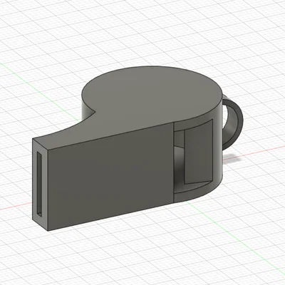 Tự in 3D chiếc còi cầm tay nhỏ gọn, thiết kế bền đẹp