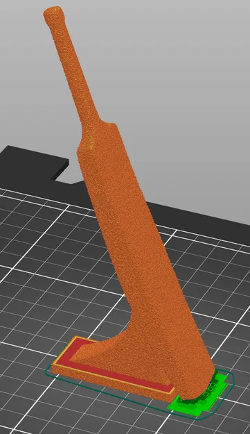 Mô hình gậy Cricket để bàn trang trí - Cricket bat on a stand - Image 6