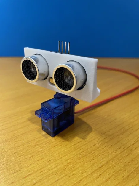 Ngàm gắn cảm biến siêu âm HC-SR04 cho 9G micro-servo - Image 1