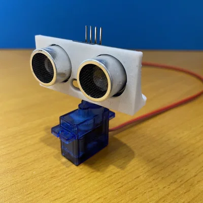Ngàm gắn cảm biến siêu âm HC-SR04 cho 9G micro-servo