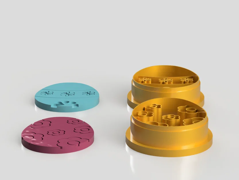 Bộ Cutter Bông Hoa Trứng Phục Sinh Làm Bông Tai Polymer (STL) - Image 4