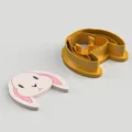 Dao Cắt Đất Sét Polymer Bông Tai Đầu Thỏ Phục Sinh (Easter Bunny Head) – Bản Sharp - Thumbnail 5
