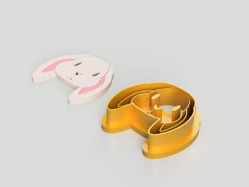 Dao Cắt Đất Sét Polymer Bông Tai Đầu Thỏ Phục Sinh (Easter Bunny Head) – Bản Sharp - Image 7