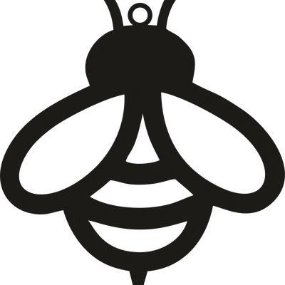 Mẫu in 3D bông tai hình chú ong (Cute Bee Earrings) cực dễ thương