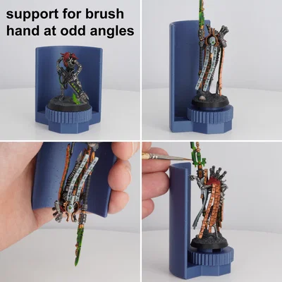 Hệ thống tay cầm/giá đỡ sơn mini nam châm (Magnetic Miniature Painting Handle/Holder)