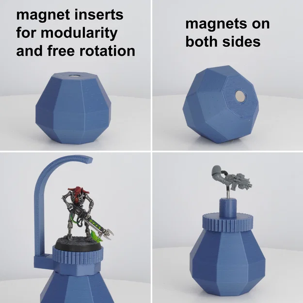 Hệ thống tay cầm/giá đỡ sơn mini nam châm (Magnetic Miniature Painting Handle/Holder) - Image 4