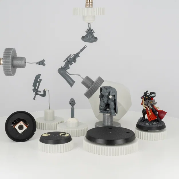 Hệ thống tay cầm/giá đỡ sơn mini nam châm (Magnetic Miniature Painting Handle/Holder) - Image 9