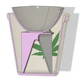 Chậu hoa hoạ tiết lá cần sa (Flowerpot with weed leaves) - Thumbnail 3