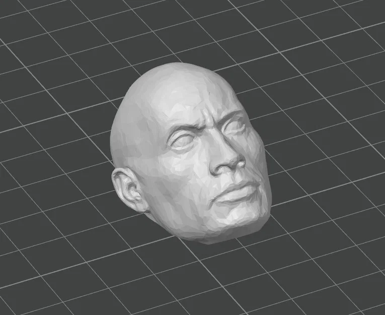 Đầu nhân vật The Rock cho mô hình Dummy 13 siêu chất - Image 2