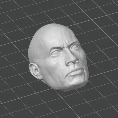 Đầu nhân vật The Rock cho mô hình Dummy 13 siêu chất