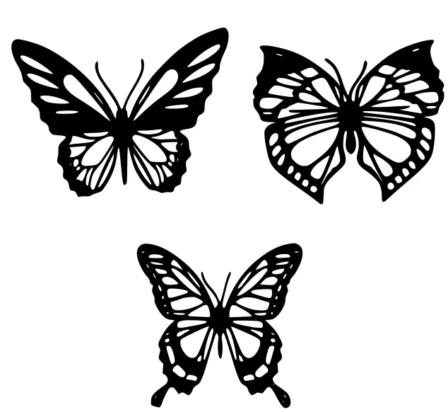 Mô hình 3D Butterflies trang trí nghệ thuật cực đẹp và tinh tế - Image 1
